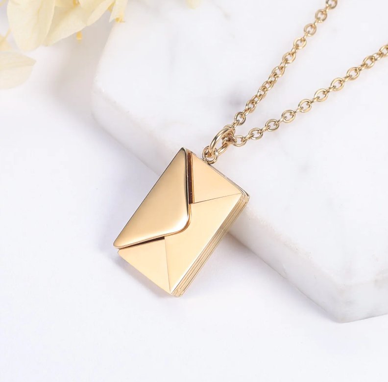 Envelope Necklace - TRUE BLUE NOVELTY SHOP