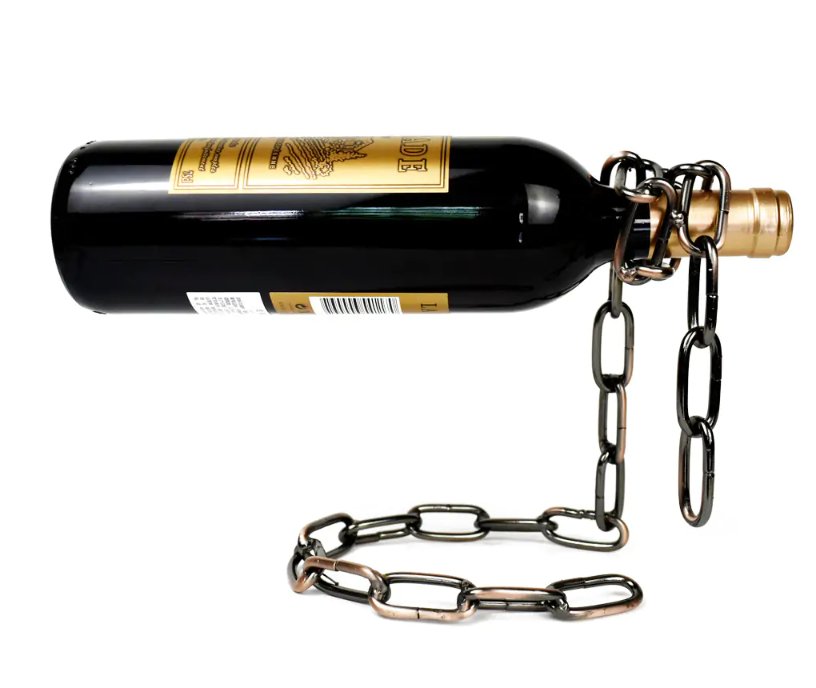 Magic Iron Chain Wine Bottle Holder - TRUE BLUE NOVELTY SHOP