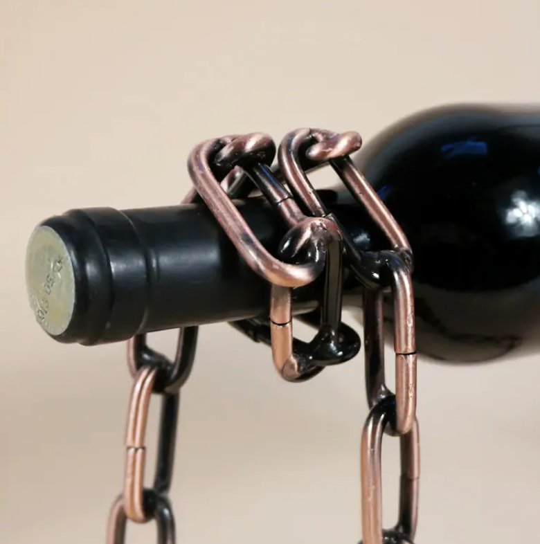 Magic Iron Chain Wine Bottle Holder - TRUE BLUE NOVELTY SHOP