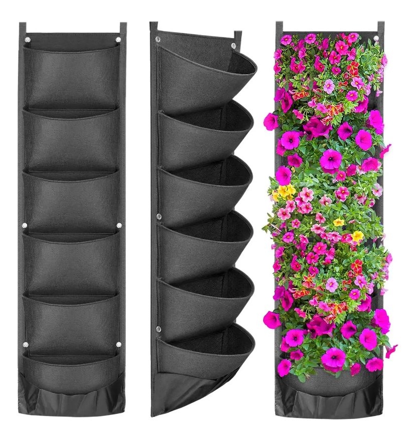 NEW DESIGN Vertical Hanging Garden Planter Flower Pots - TRUE BLUE NOVELTY SHOP