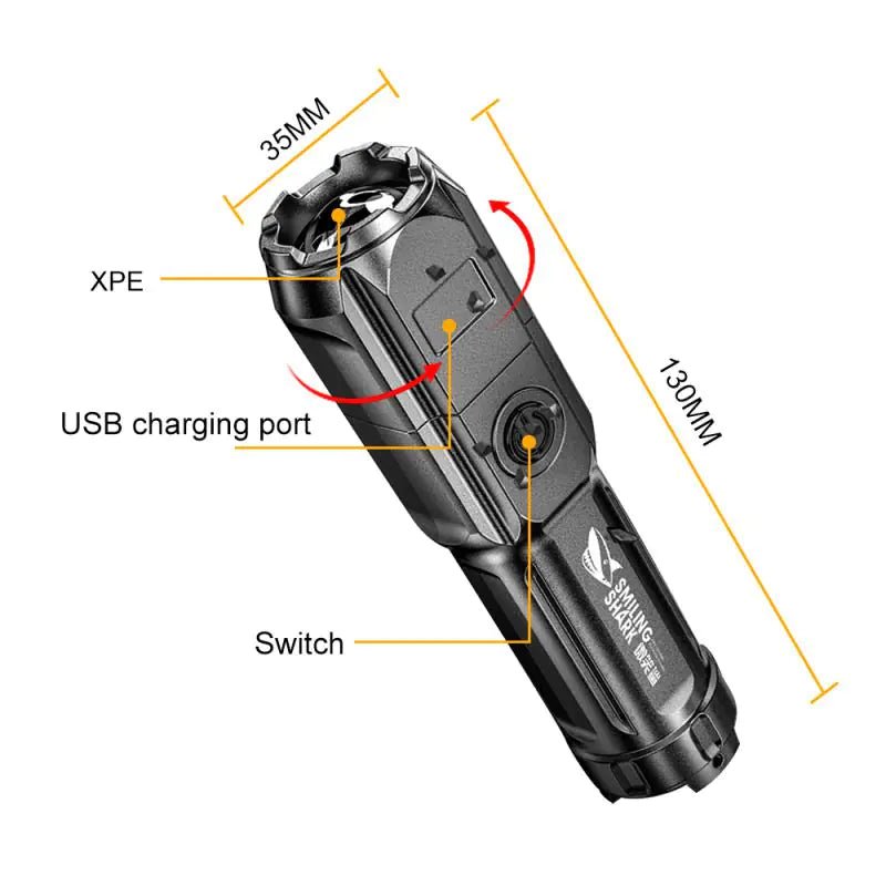 Ultimate Lumen Tactical LED Flashlight - TRUE BLUE NOVELTY SHOP